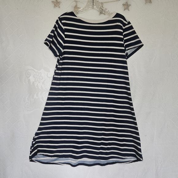 Try This XLarge French Stripe Tshirt Dress Nautical Parisian Coastal Cruisewear - Picture 2 of 8
